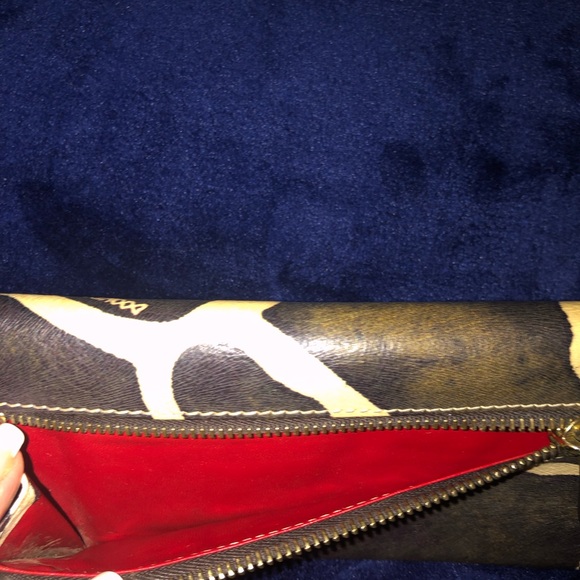 Dooney & Bourke Giraffe Print Handbag Purse with Matching Wallet - Picture 12 of 15